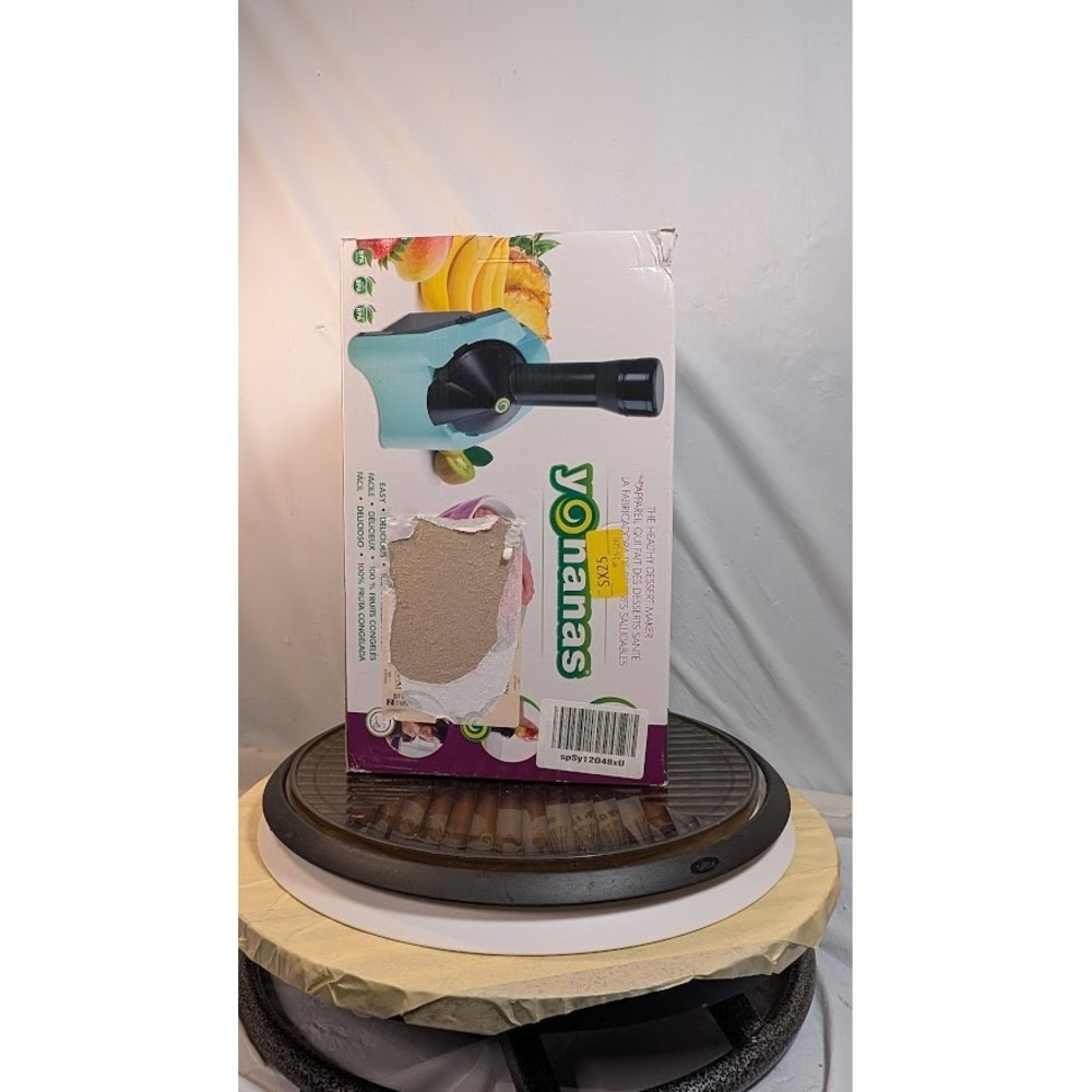 Yonanas Fruit Soft Serve Maker Teal New Open Box Healthy Dessert Machine
